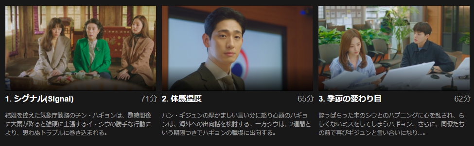気象庁の人々 社内恋愛は予測不能　Netflix　話数
